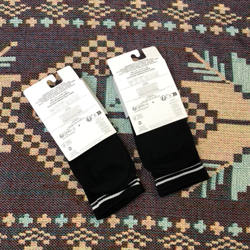 ALO Yoga Black Athletic Socks Size M (two pairs) - Picture 2 of 5